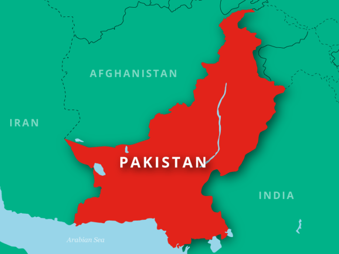 map of Pakistan